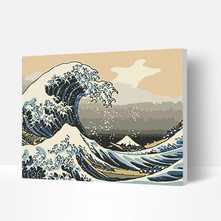Paint by Numbers Kit - Japanese Waves-BlingPainting-Customized Products Make Great Gifts