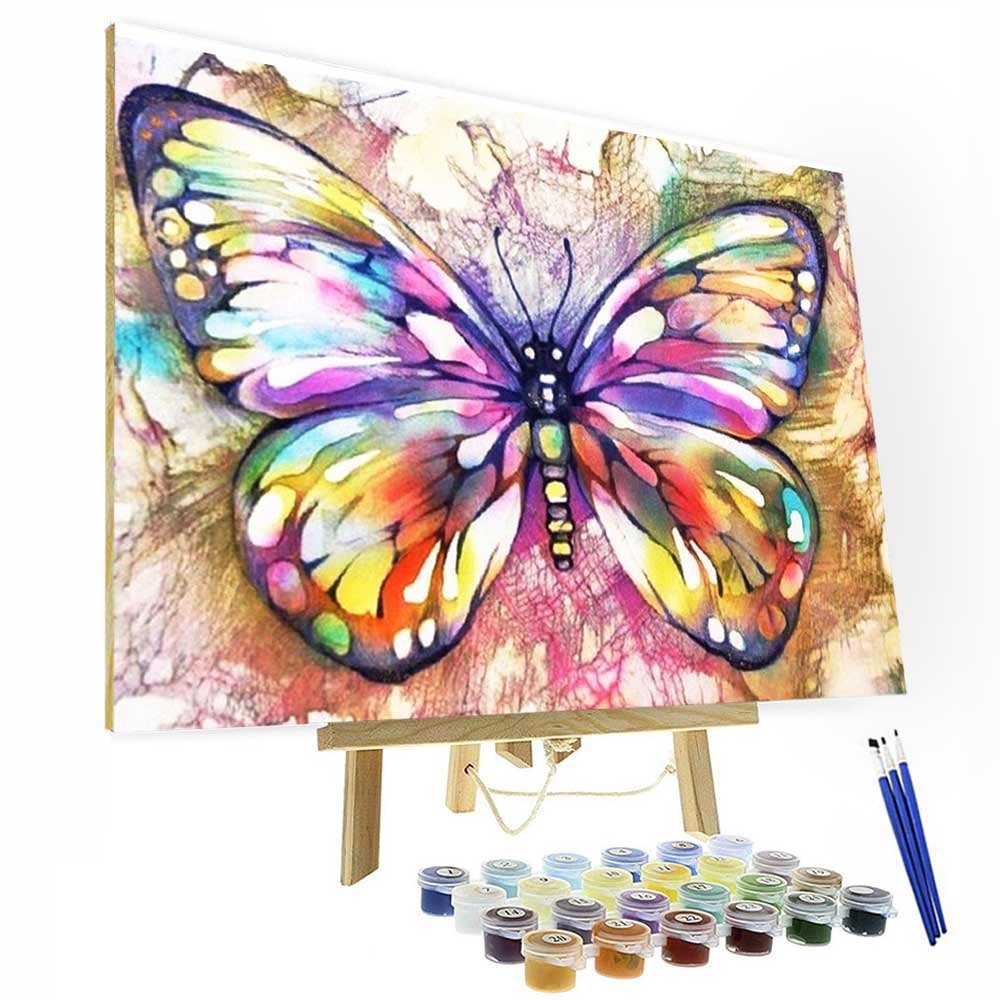Paint by Numbers Kit - Colorful Butterfly-BlingPainting-Customized Products Make Great Gifts