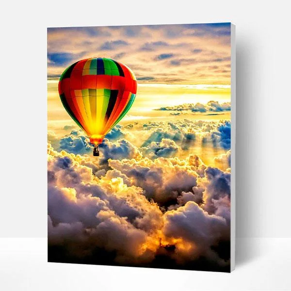 Paint by Numbers Kit - Hot Air Balloon-BlingPainting-Customized Products Make Great Gifts