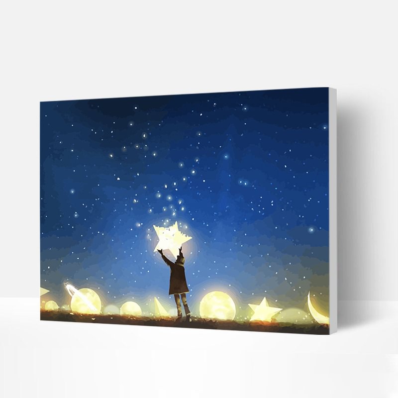 Paint by Numbers Kit - Reach for the Stars-BlingPainting-Customized Products Make Great Gifts