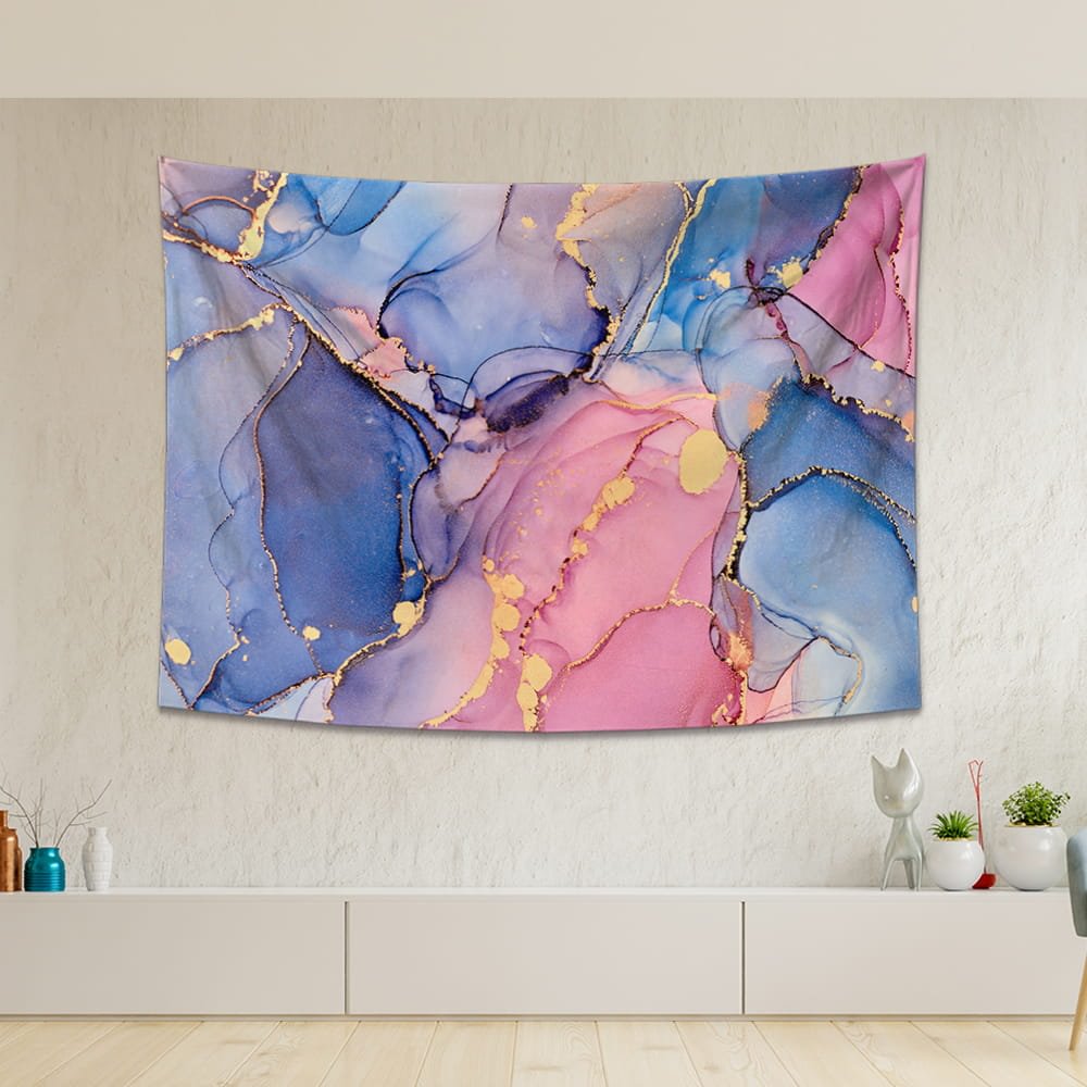 Glittering Purple Marbling Tapestry Wall Hanging-BlingPainting-Customized Products Make Great Gifts