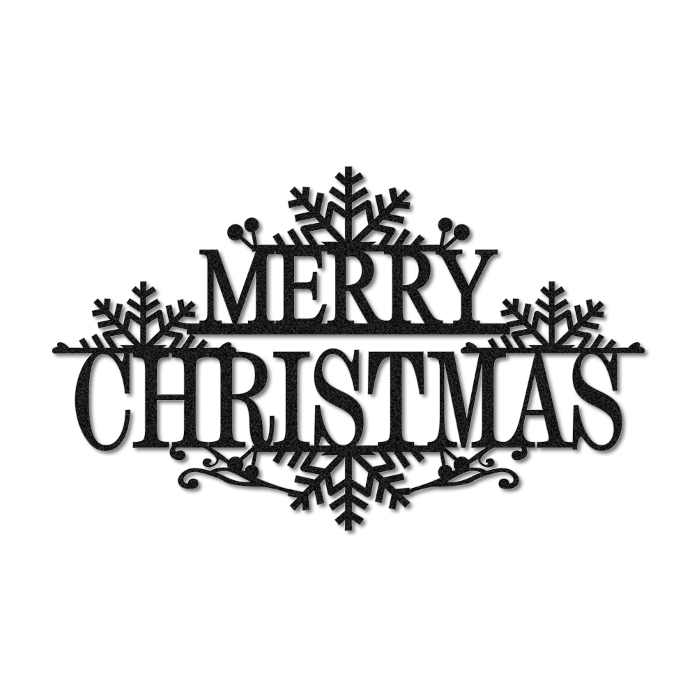 Merry Christmas Metal Wall Decor for Living Room-BlingPainting-Customized Products Make Great Gifts