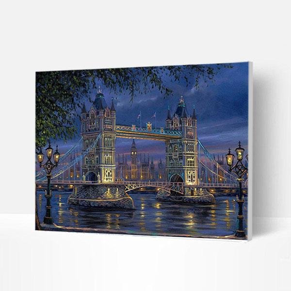 Paint by Numbers Kit -  London Bridge-BlingPainting-Customized Products Make Great Gifts