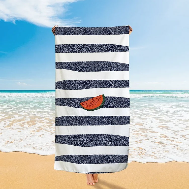 Retro Watermelon Beach Towel-BlingPainting-Customized Products Make Great Gifts