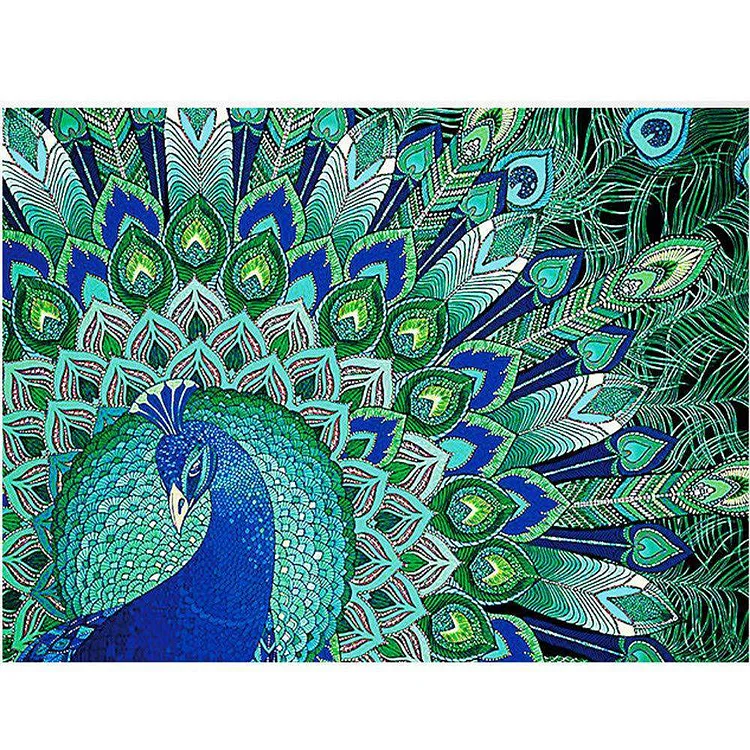 A Beautiful Peacock-BlingPainting-Customized Products Make Great Gifts