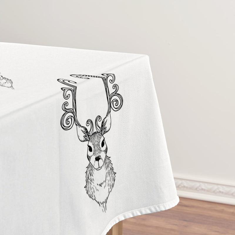 Christmas Decor Waterproof Reindeer Tablecloth - Thoughtful Gifts-BlingPainting-Customized Products Make Great Gifts