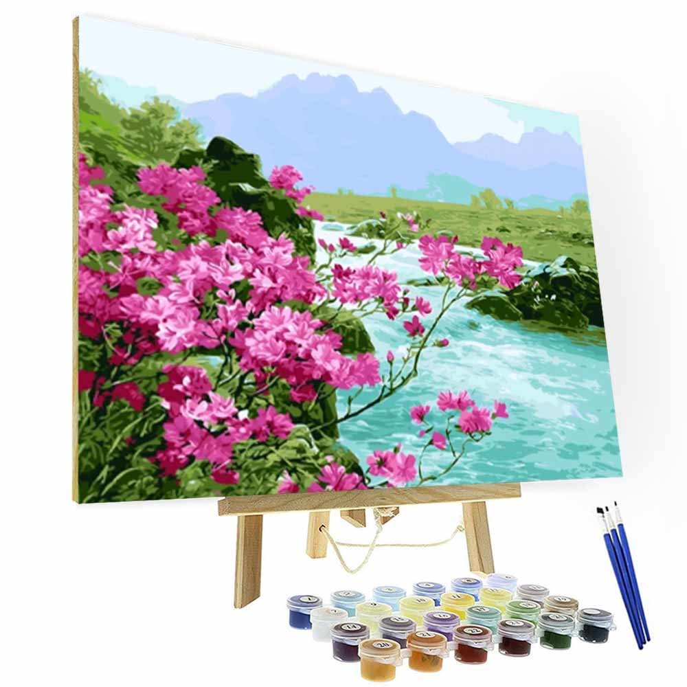 Paint by Number Kit   --  Floret by the river-BlingPainting-Customized Products Make Great Gifts