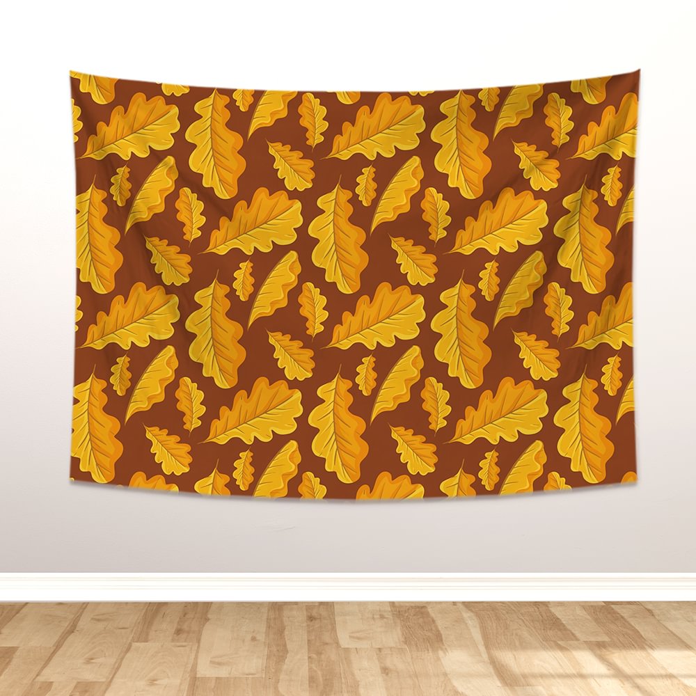 Fallen Leaves Tapestry Wall Hanging-BlingPainting-Customized Products Make Great Gifts