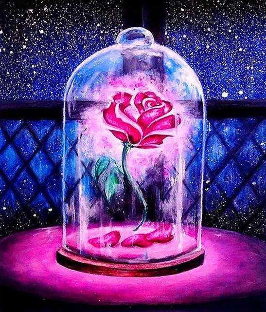 Rose in A Glass-BlingPainting-Customized Products Make Great Gifts