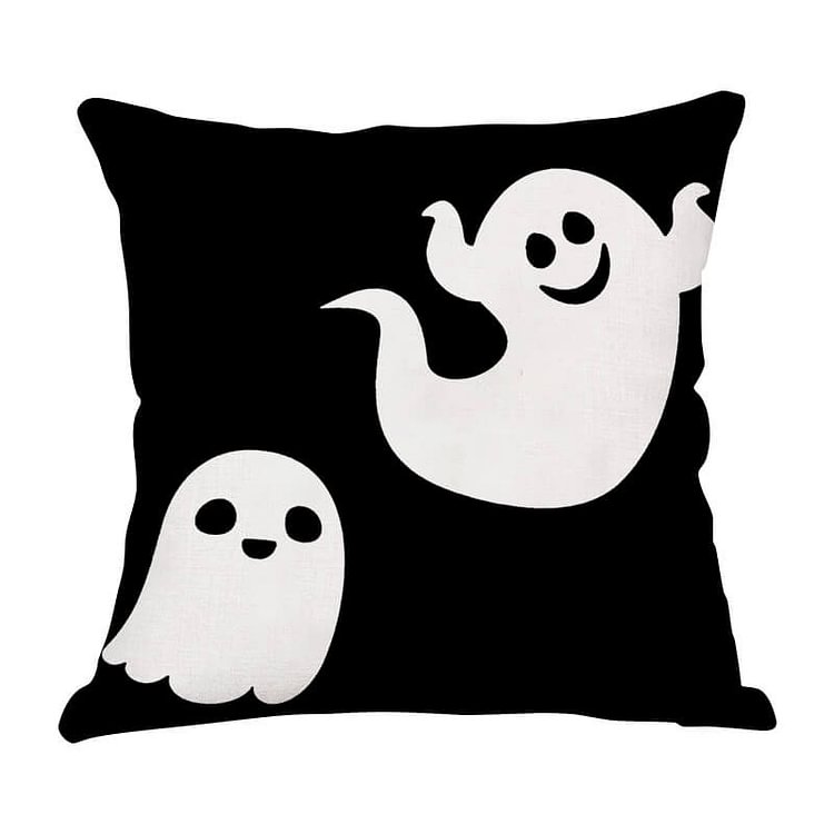 Halloween Decor Linen Ghost Throw Pillow K-BlingPainting-Customized Products Make Great Gifts