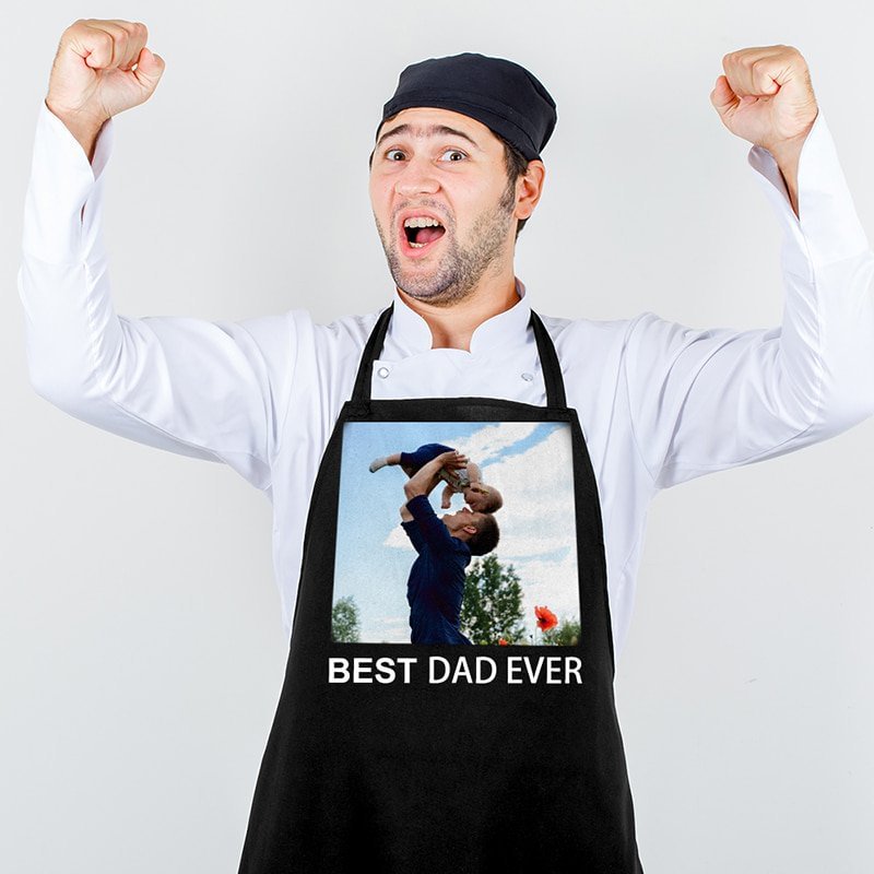 Custom Photo Apron - Best Dad Ever Father's Day Gift-BlingPainting-Customized Products Make Great Gifts