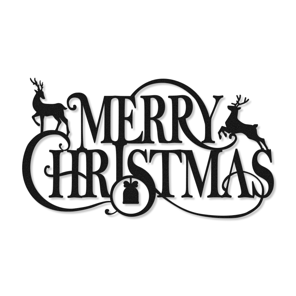 Metal Christmas Metall Wall Hanging Sign Wall Art-BlingPainting-Customized Products Make Great Gifts