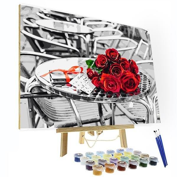 Paint by Numbers Kit - Red Roses Bouquet-BlingPainting-Customized Products Make Great Gifts