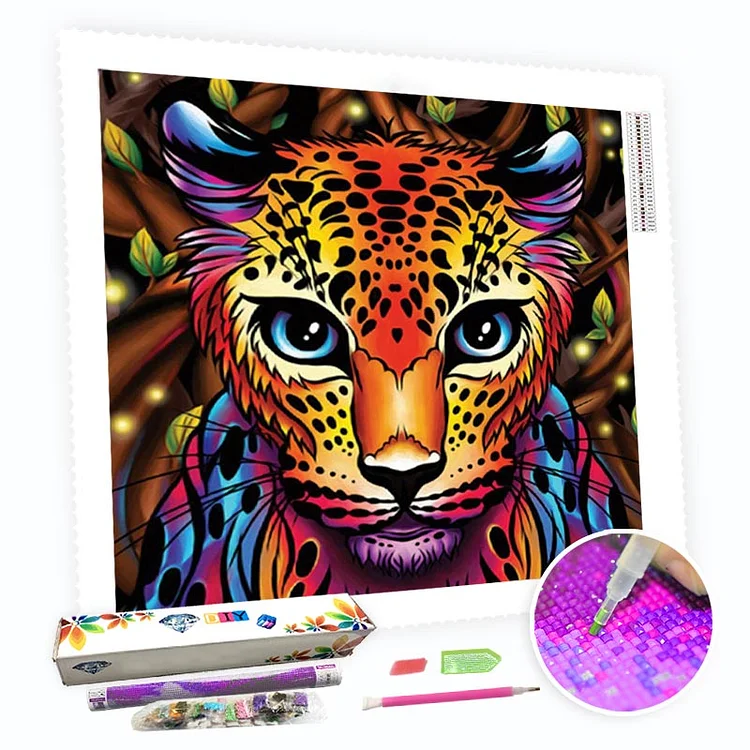 DIY Diamond Painting Kit for Adults - Little Leopard-BlingPainting-Customized Products Make Great Gifts
