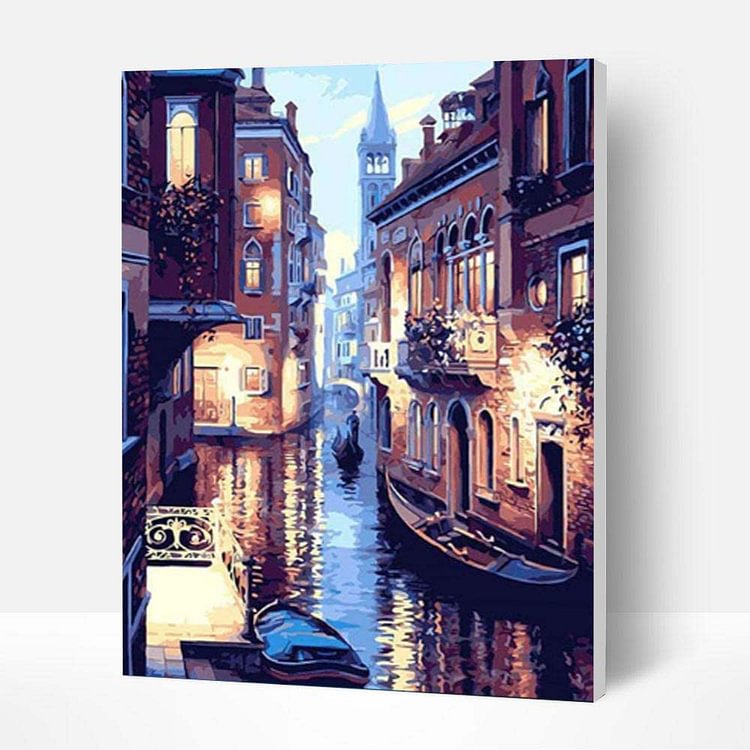 Paint by Numbers Kit - Night view of Venice-BlingPainting-Customized Products Make Great Gifts