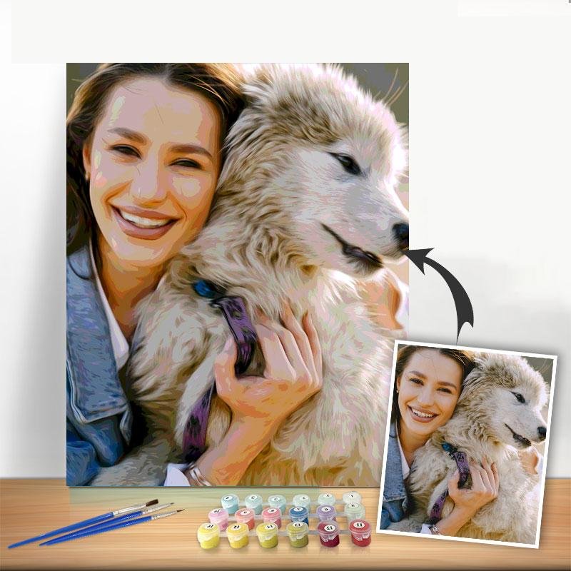 Custom Paint by Numbers,Personalized Paint by Number For Your Boyfriend