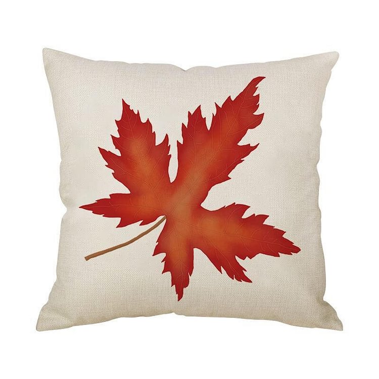 Thanksgiving Decor Leaf Throw Pillow F-BlingPainting-Customized Products Make Great Gifts