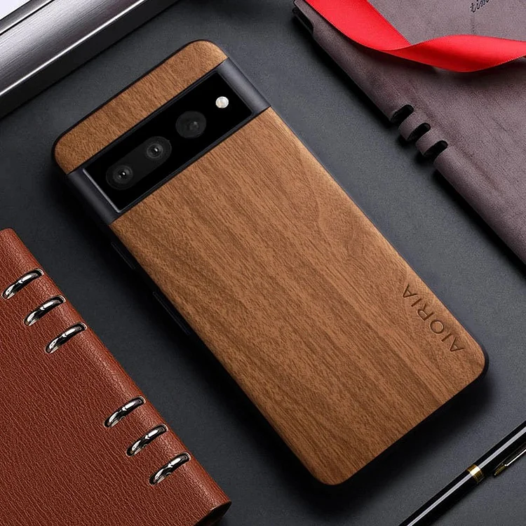 Wood Texture Matte Shockproof Cover For Google