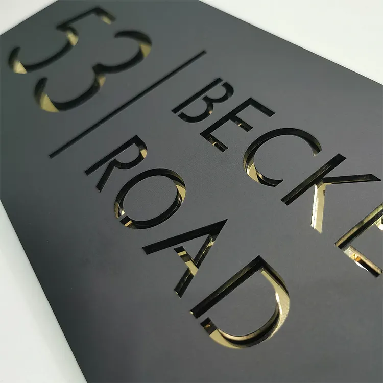Personalised modern house sign door number street address etsy