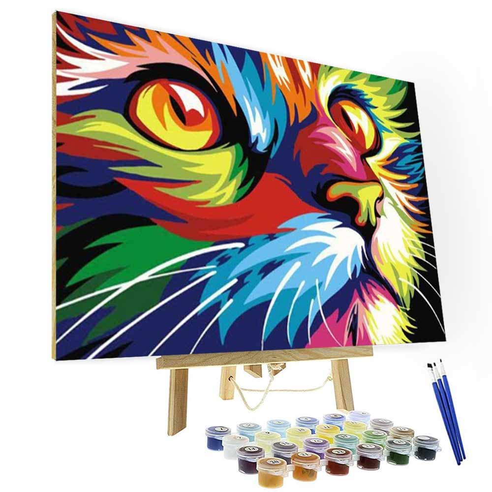 Paint by Number Kit   -- Staring Kitten, Top Presents for Kids-BlingPainting-Customized Products Make Great Gifts