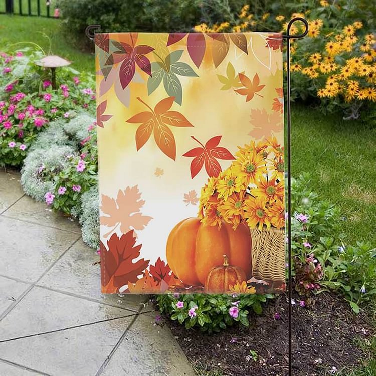 Thanksgiving Garden Flag D-BlingPainting-Customized Products Make Great Gifts