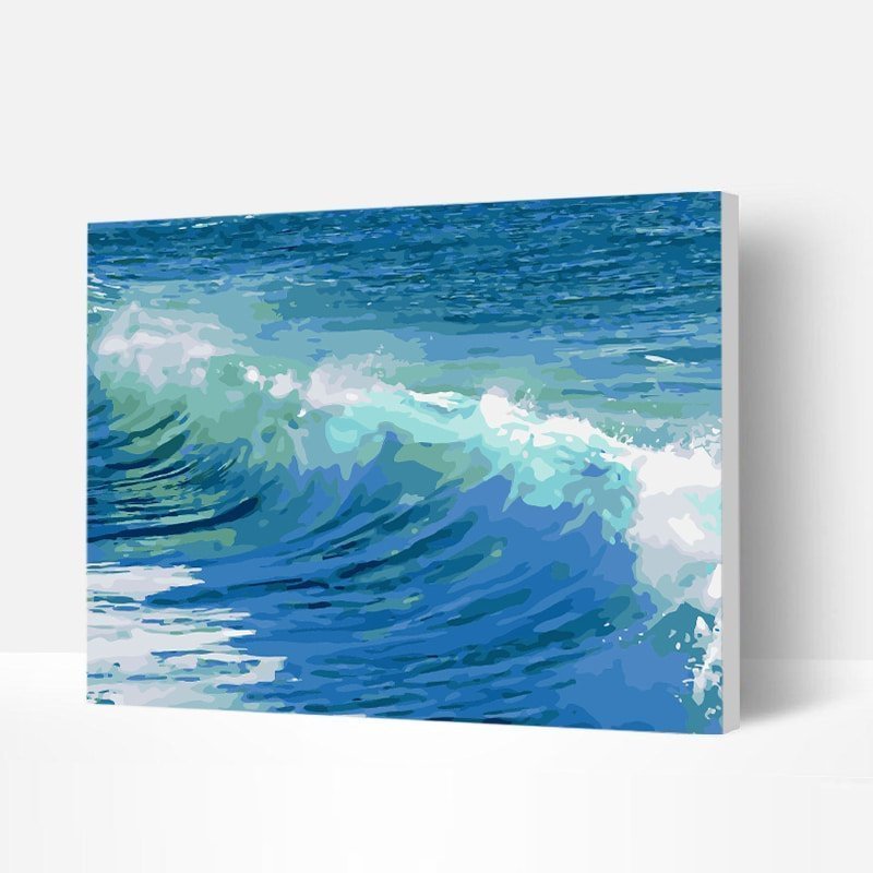 Paint by Numbers Kit - Sea Wave-BlingPainting-Customized Products Make Great Gifts