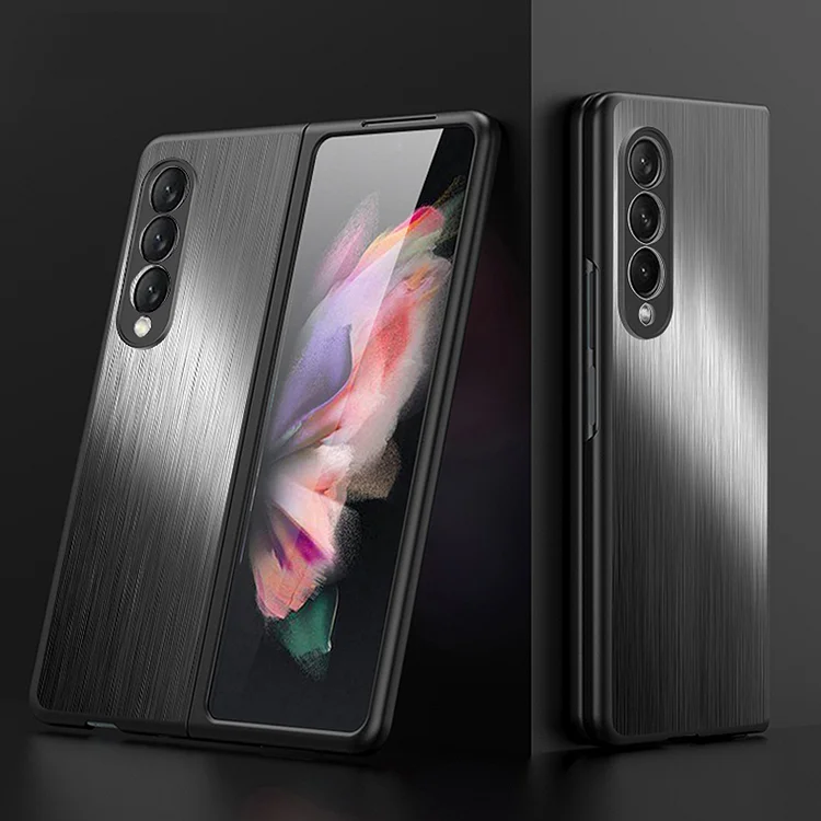 Stainless Steel Phone Case For Samsung Galaxy Z Fold 3 4