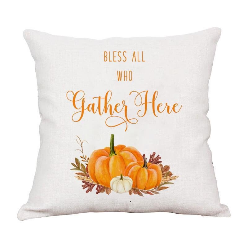 Thanksgiving Decor Pumpkin Throw Pillow B-BlingPainting-Customized Products Make Great Gifts