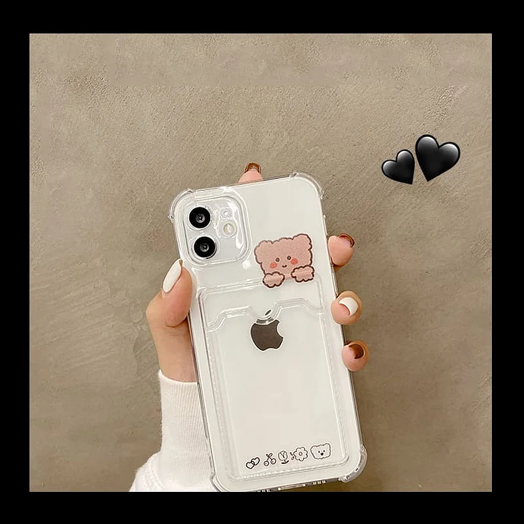 Cute Bear Cartoon Rabbit Shockproof Phone Case For iPhone