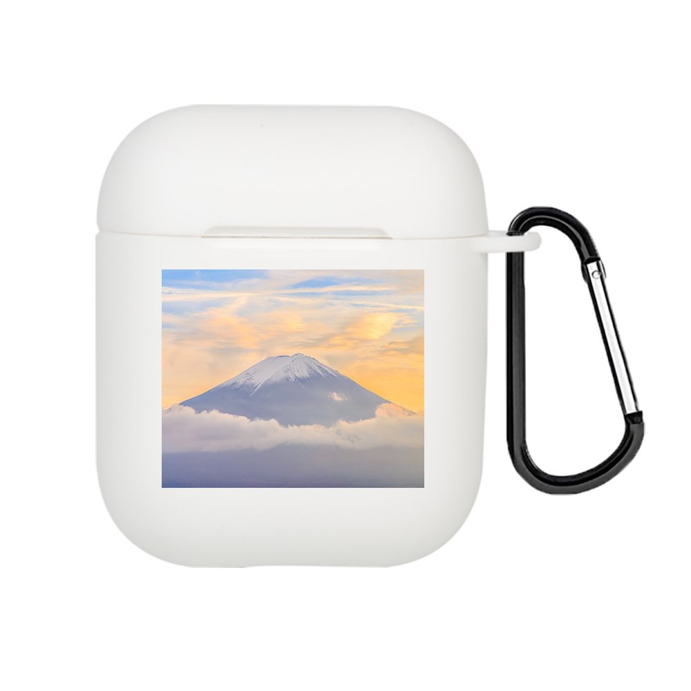Mount Fuji Snow Scene AirPods 1&2&Pro Case With Keychain-BlingPainting-Customized Products Make Great Gifts