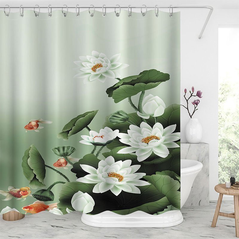 Lotus Shower Curtains-BlingPainting-Customized Products Make Great Gifts