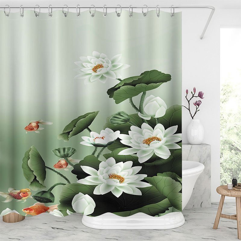 ﻿Lotus Shower Curtains-BlingPainting-Customized Products Make Great Gifts
