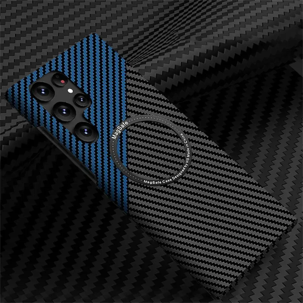 Carbon Fiber Magnetic Case for Samsung  Iwannacase - Premium Phone Cases & Accessories