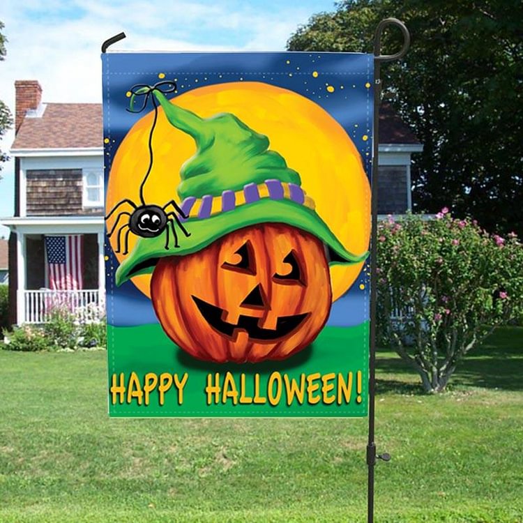 Halloween Garden Flag/House Flag-BlingPainting-Customized Products Make Great Gifts