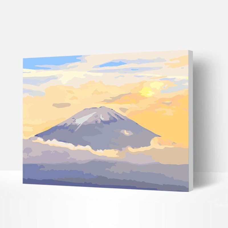Paint by Numbers Kit - Mount Fuji Snow Scene-BlingPainting-Customized Products Make Great Gifts