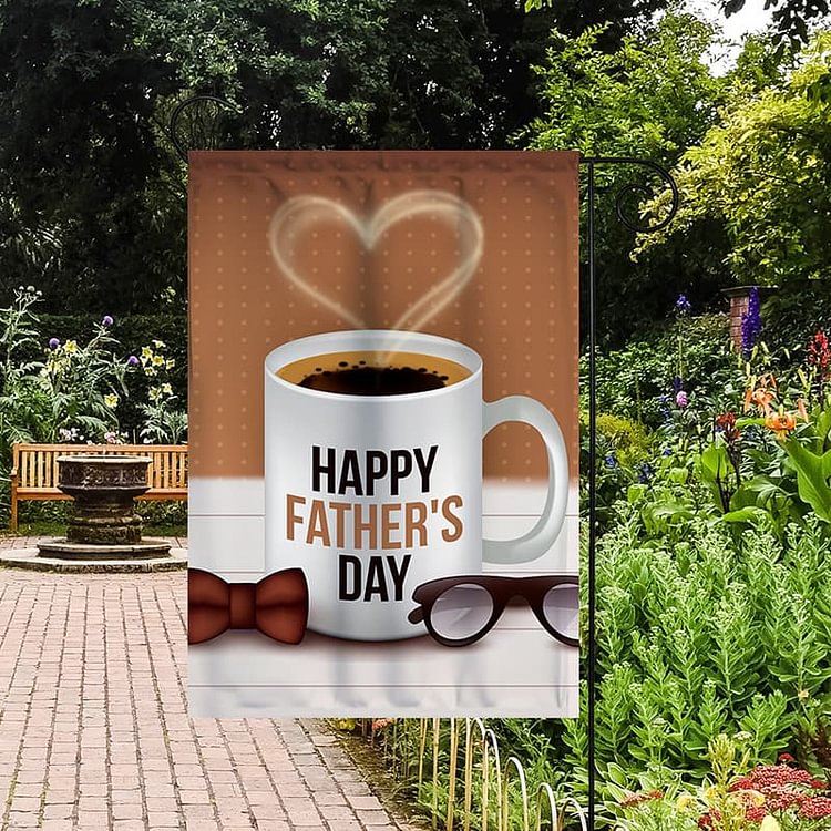 Happy Father's Day Garden Flag/House Flag-BlingPainting-Customized Products Make Great Gifts