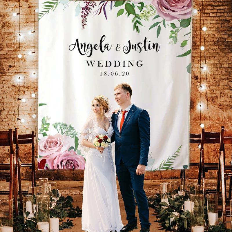 Custom Wedding Shower Backdrop - Wedding Decorations Wedding Shower ...