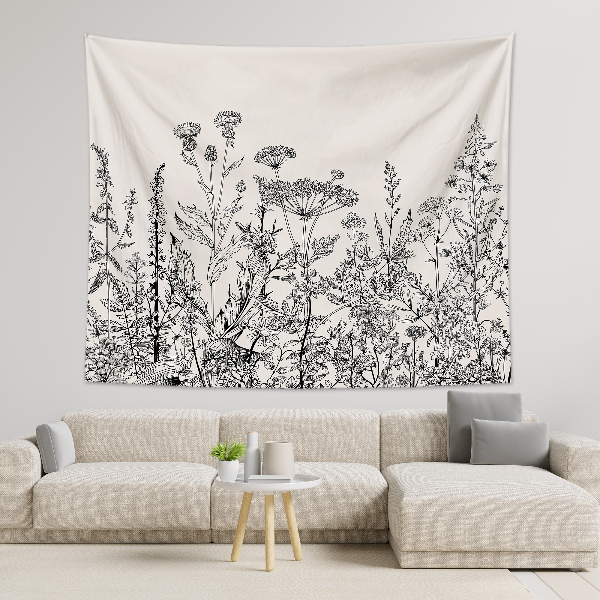 Vintage Herbs Tapestry Wall Hanging Living Room Bedroom Decor-BlingPainting-Customized Products Make Great Gifts